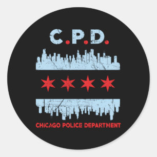Chicago Police Officer Classic Round Sticker