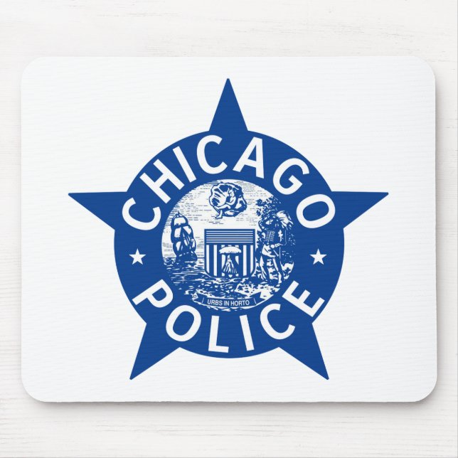 Chicago Police VINTAGE STAR Mouse Mat (Front)