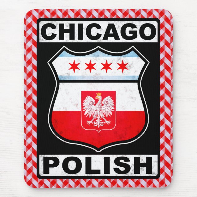 Chicago Polish American Mousemat (Front)