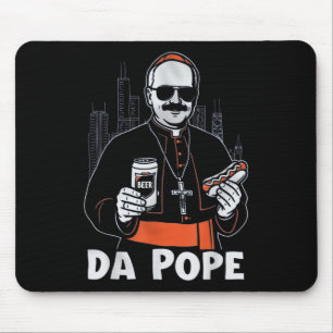 Chicago Pope Leo Xiv "da Pope" T-shirt.png Mouse Mat