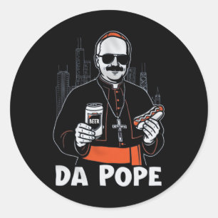 Chicago Pope Leo Xiv da Pope'  Classic Round Sticker