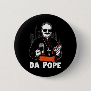 Chicago Pope Leo Xiv Da Pope Funny Meme  6 Cm Round Badge