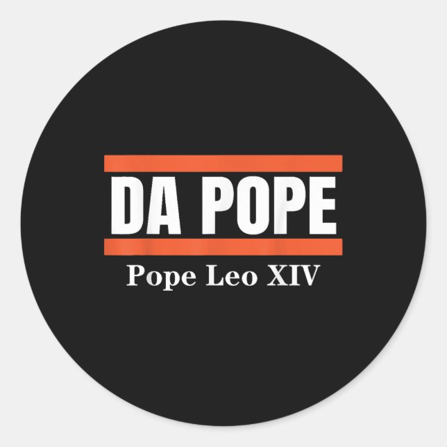 Chicago Pope Leo Xiv Shirt Cardinal Robert Prevost Classic Round Sticker (Front)
