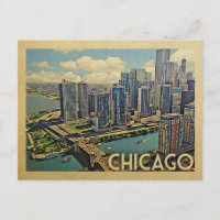 Chicago Postcard Illinois Vintage Travel