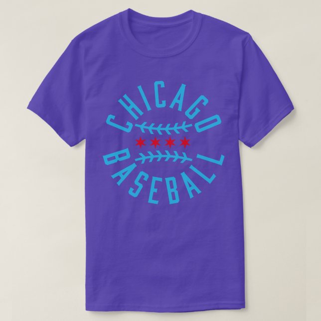 Chicago Pride Baseball Fan Tee Wave Your Flag for  (Design Front)