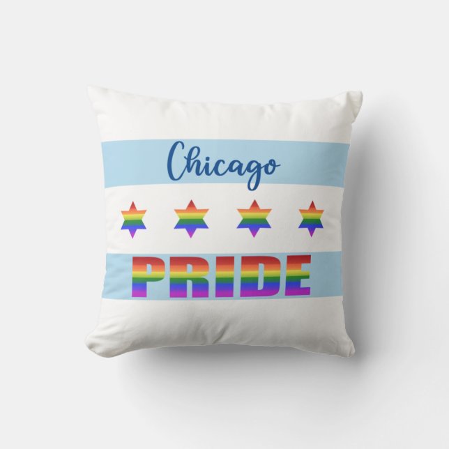 Chicago Pride Cushion (Front)