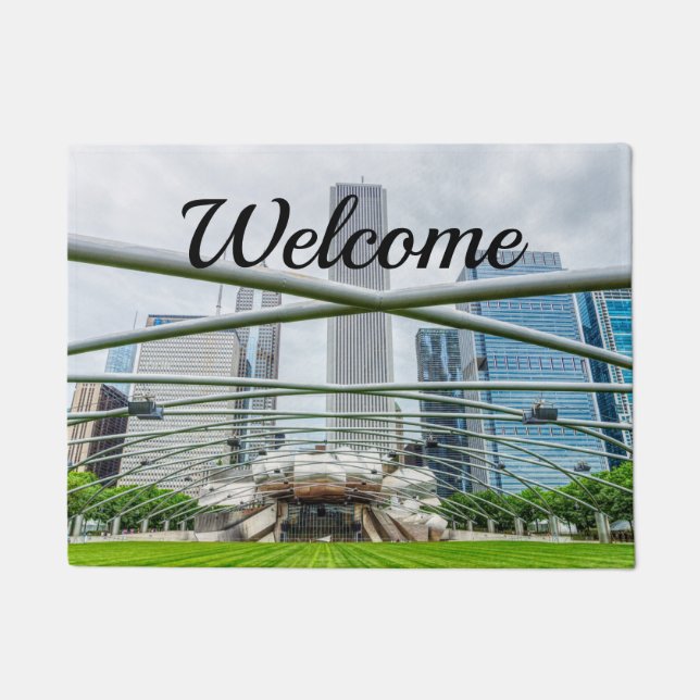 Chicago Pritzker Pavilion Welcome Doormat (Front)