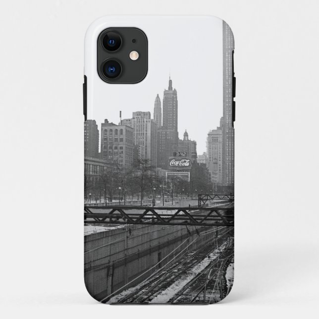 Chicago Rail Yards Michigan Avenue 1960's Photo Case-Mate iPhone Case (Back)