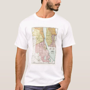 Chicago Railway Terminal Map T-Shirt