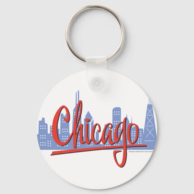 CHICAGO-RED KEY RING (Front)