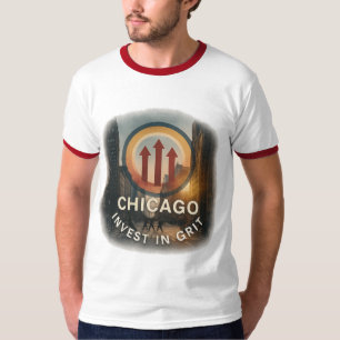 Chicago Ringer Tee Vintage Strength Style
