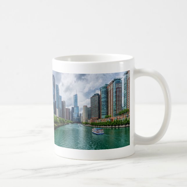 Chicago River and Trump Tower Coffee Mug (Right)