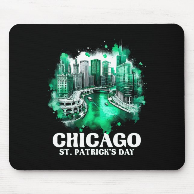 Chicago River St. Patrick's Day Parade  Mouse Mat (Front)