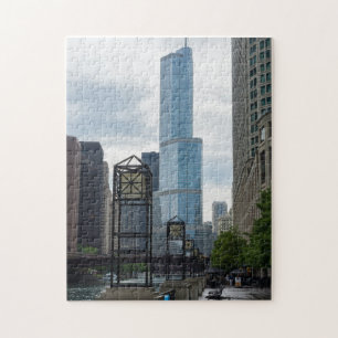 Chicago River Walk Jigsaw Puzzle