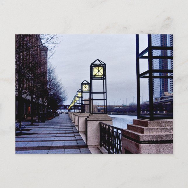Chicago river walk postcard (Front)