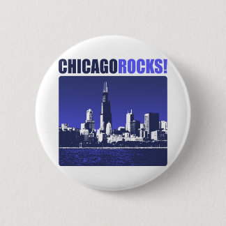 Chicago Rocks! 6 Cm Round Badge