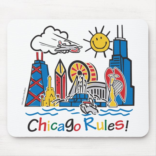 Chicago Rules Mouse Mat (Front)