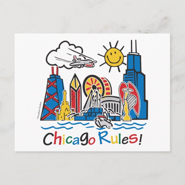 Chicago Rules Postcard (Front)