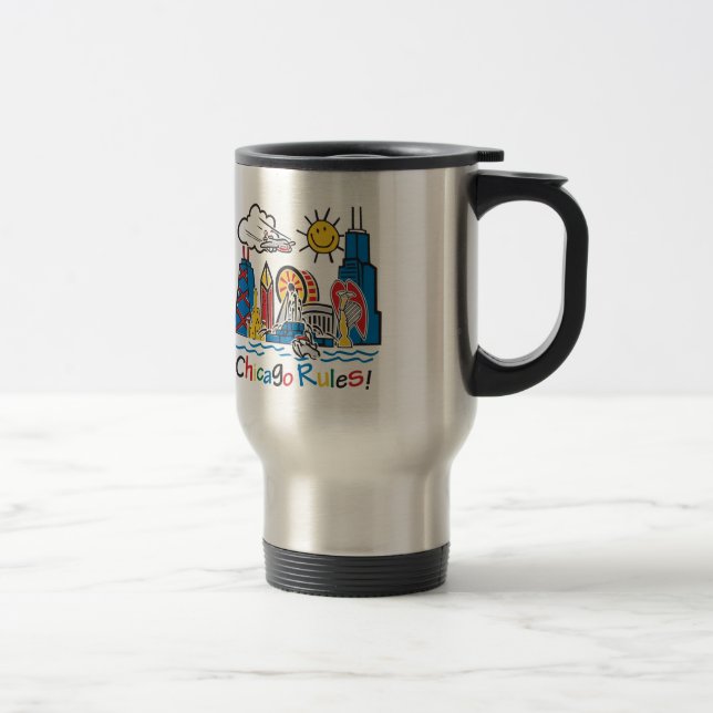 Chicago Rules Travel Mug (Right)