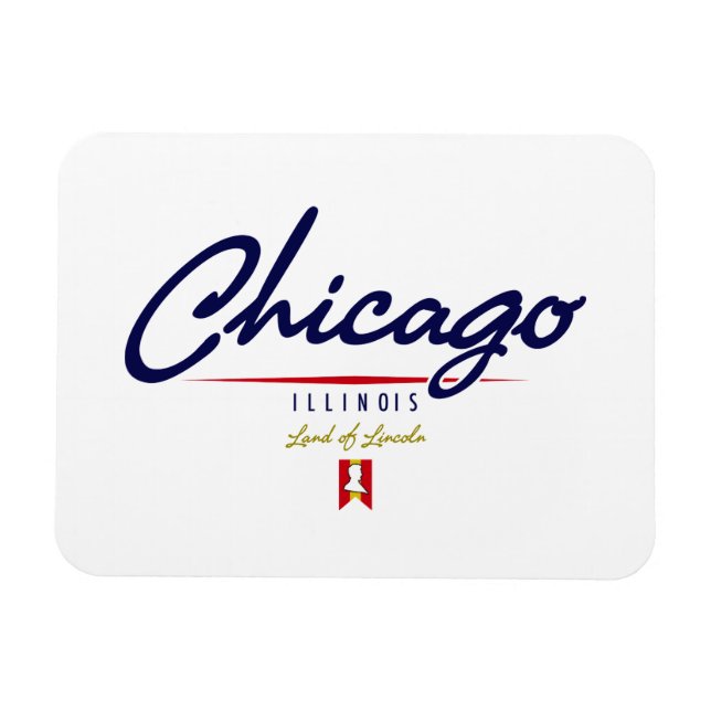 Chicago Script Magnet (Horizontal)
