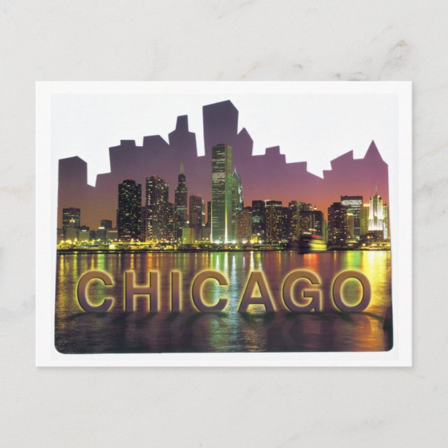 CHICAGO SKYLINE4 POSTCARD (Front)