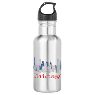 Chicago-Skyline 532 Ml Water Bottle