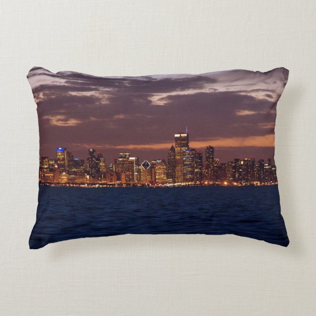Chicago Skyline accent pillow (Front)