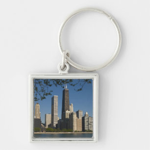 Chicago skyline and Lake Michigan, Lake Shore Key Ring