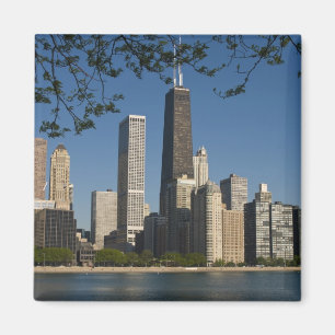 Chicago skyline and Lake Michigan, Lake Shore Magnet