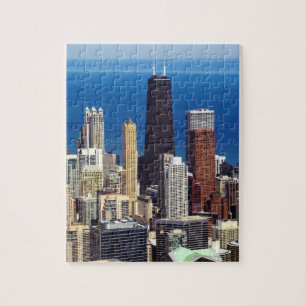 Chicago Skyline and landmarks Jigsaw Puzzle