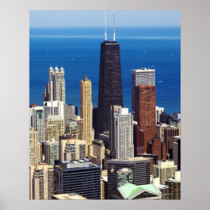 Chicago Skyline and landmarks Poster
