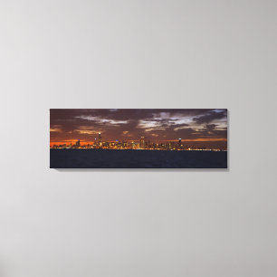 Chicago Skyline at Panorama sunset canavas print