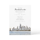 Chicago Skyline Bachelorette Party Invitation