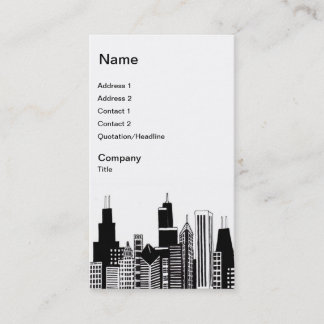 Chicago Skyline Business Cards