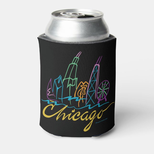 Chicago Skyline Can Cooler (Can Back)