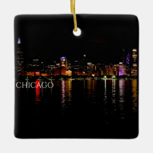 Chicago Skyline Ceramic Ornament