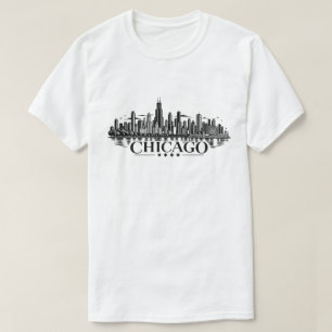 Chicago Skyline Cityscape Silhouette T-Shirt