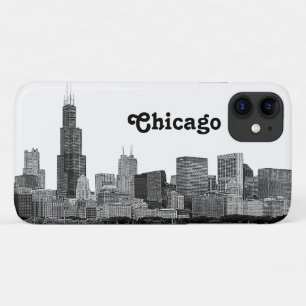 Chicago Skyline Etched iPhone 11 Case