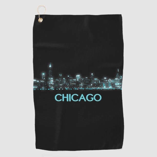 Chicago Skyline Golf Towel (Front)