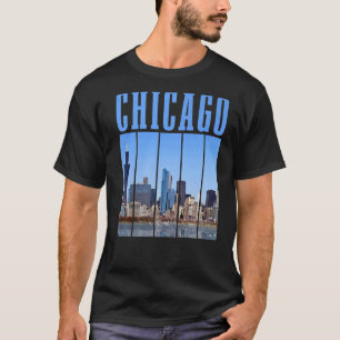 Chicago Skyline Illinois Vintage Pride Chicago T-Shirt