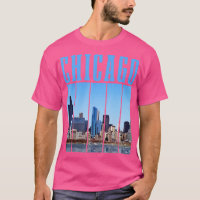 Chicago Skyline Illinois Vintage Pride Chicago