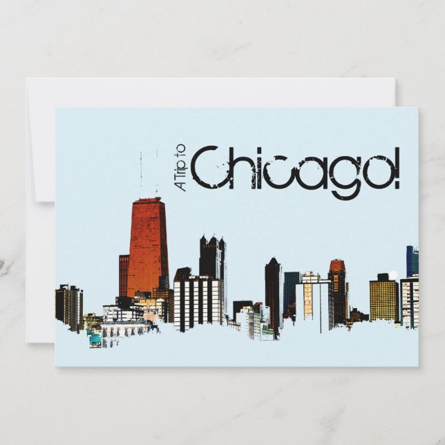 Chicago Skyline Invitation (Front)