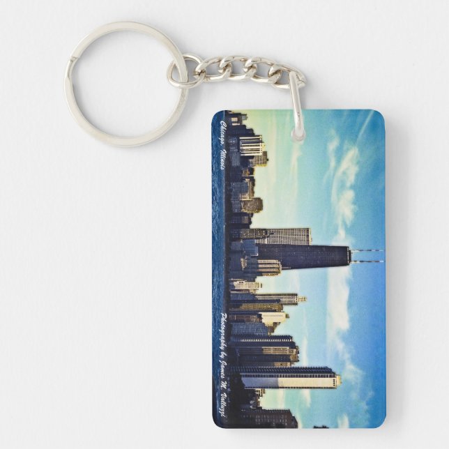 Chicago Skyline Key Ring (Front)