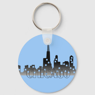 CHICAGO skyline Key Ring