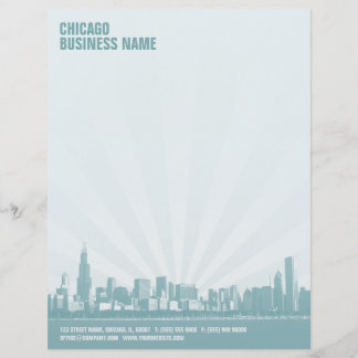 Chicago Skyline letterhead Design