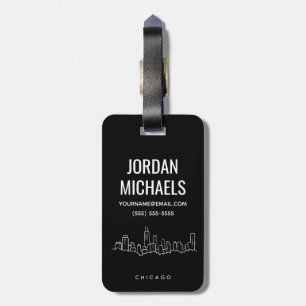 Chicago Skyline Luggage Tag