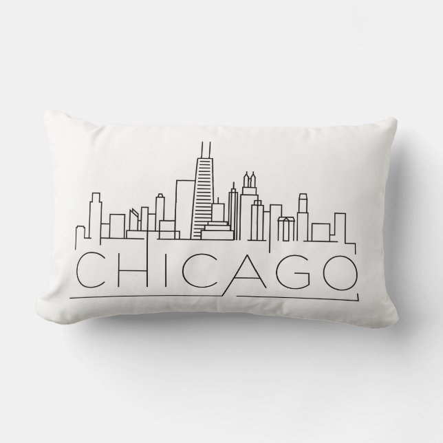 Chicago Skyline Lumbar Cushion (Front)