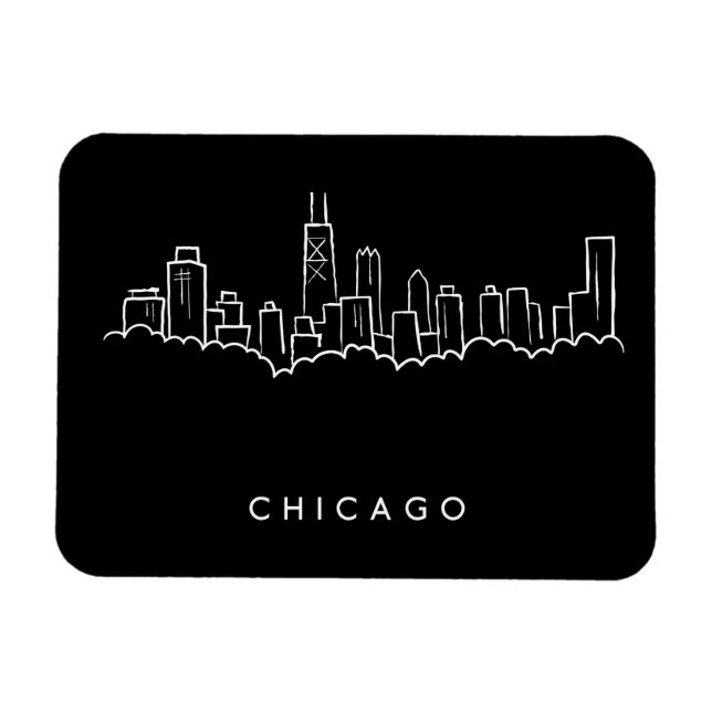 Chicago Skyline Magnet (Horizontal)