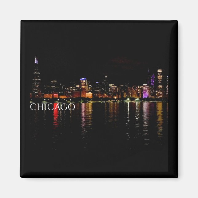 Chicago Skyline Magnet (Front)