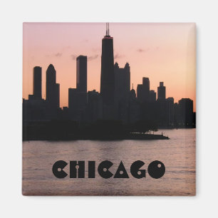Chicago skyline magnet